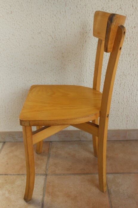 Duo de chaises bistrot années 60