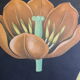 Affiche botanique La Tulipe par Jung Koch Quentell créée vers 1953 et imprimé en 1975 sur toile de lin en Allemagne