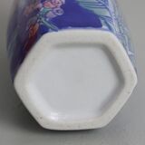 Blue ceramic flower pot