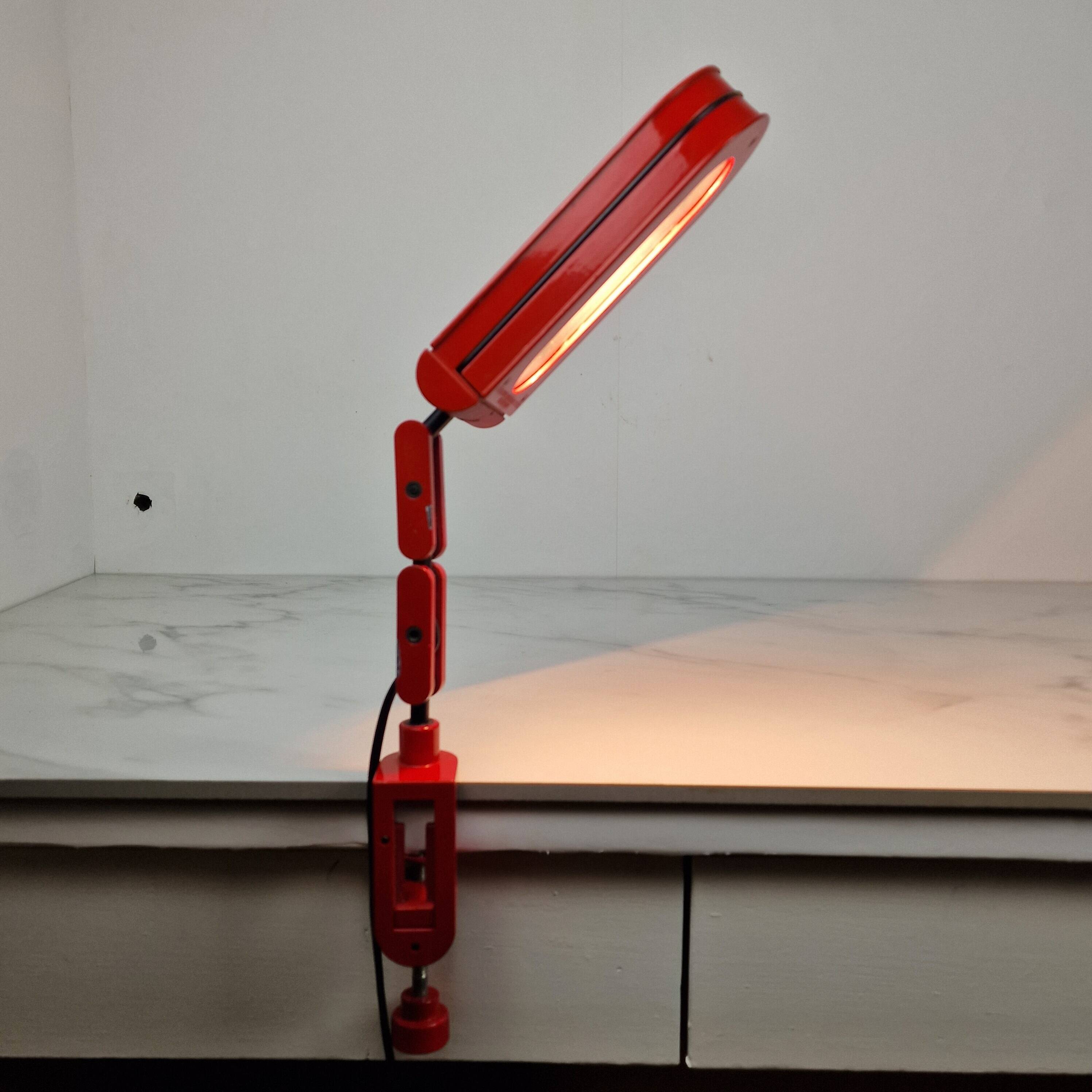 Italian Flexible Desk Lamp, 1970s – Cosmo Nero Alogena