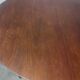 Scandinavian extendable round dining table in teak