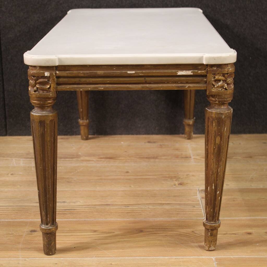 20th Century Marble Top Coffee Table