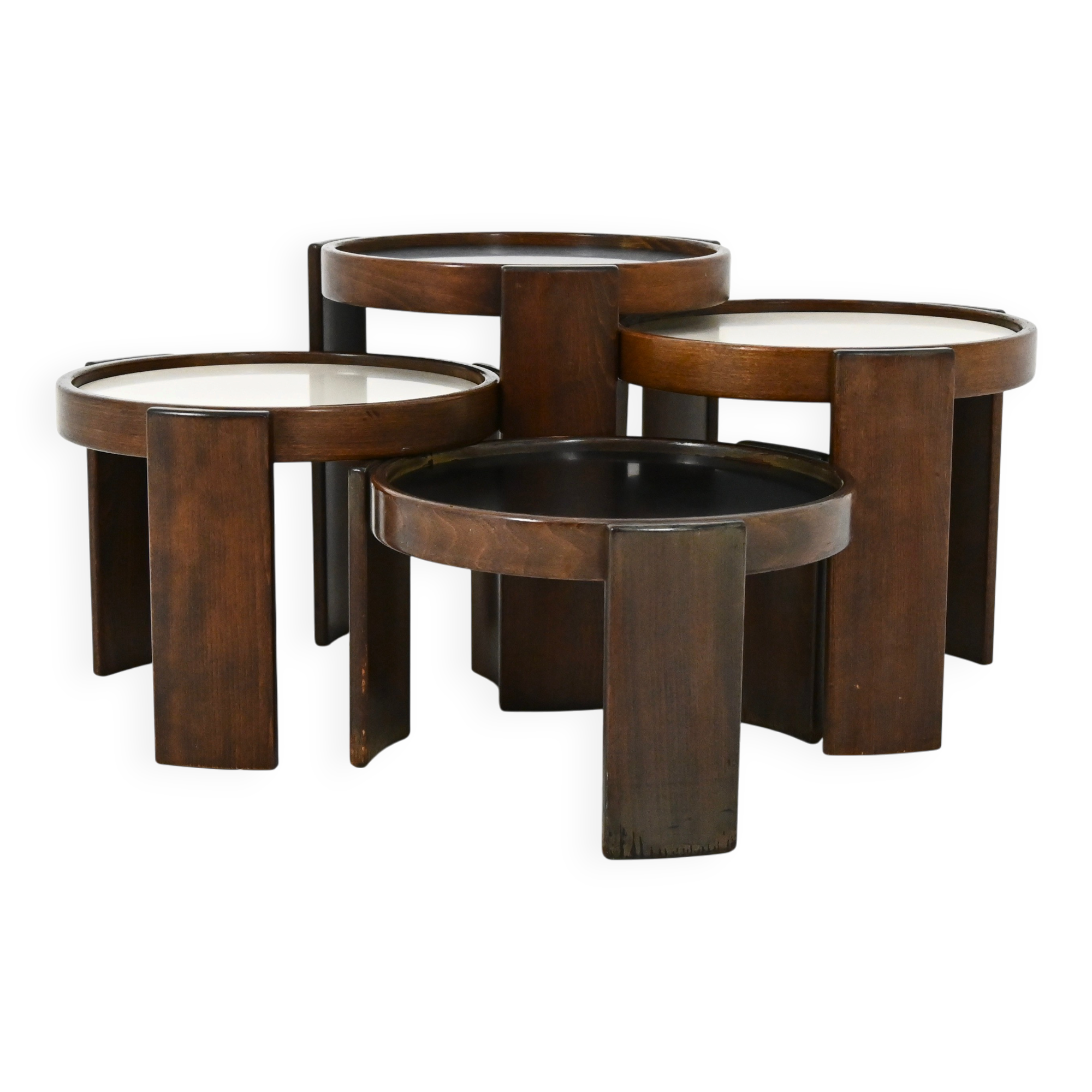 Nest tables model 780, by Gianfranco Frattini for Cassina, 1960s