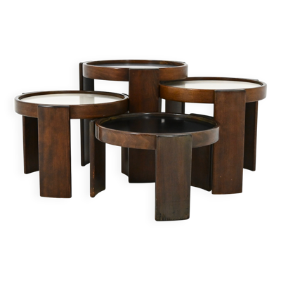 Tables gigognes modèle 780, de Gianfranco Frattini pour Cassina, 1960s