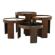 Nest tables model 780, by Gianfranco Frattini for Cassina, 1960s