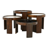 Nest tables model 780, by Gianfranco Frattini for Cassina, 1960s