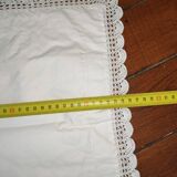 Vintage monogrammed pillowcase
