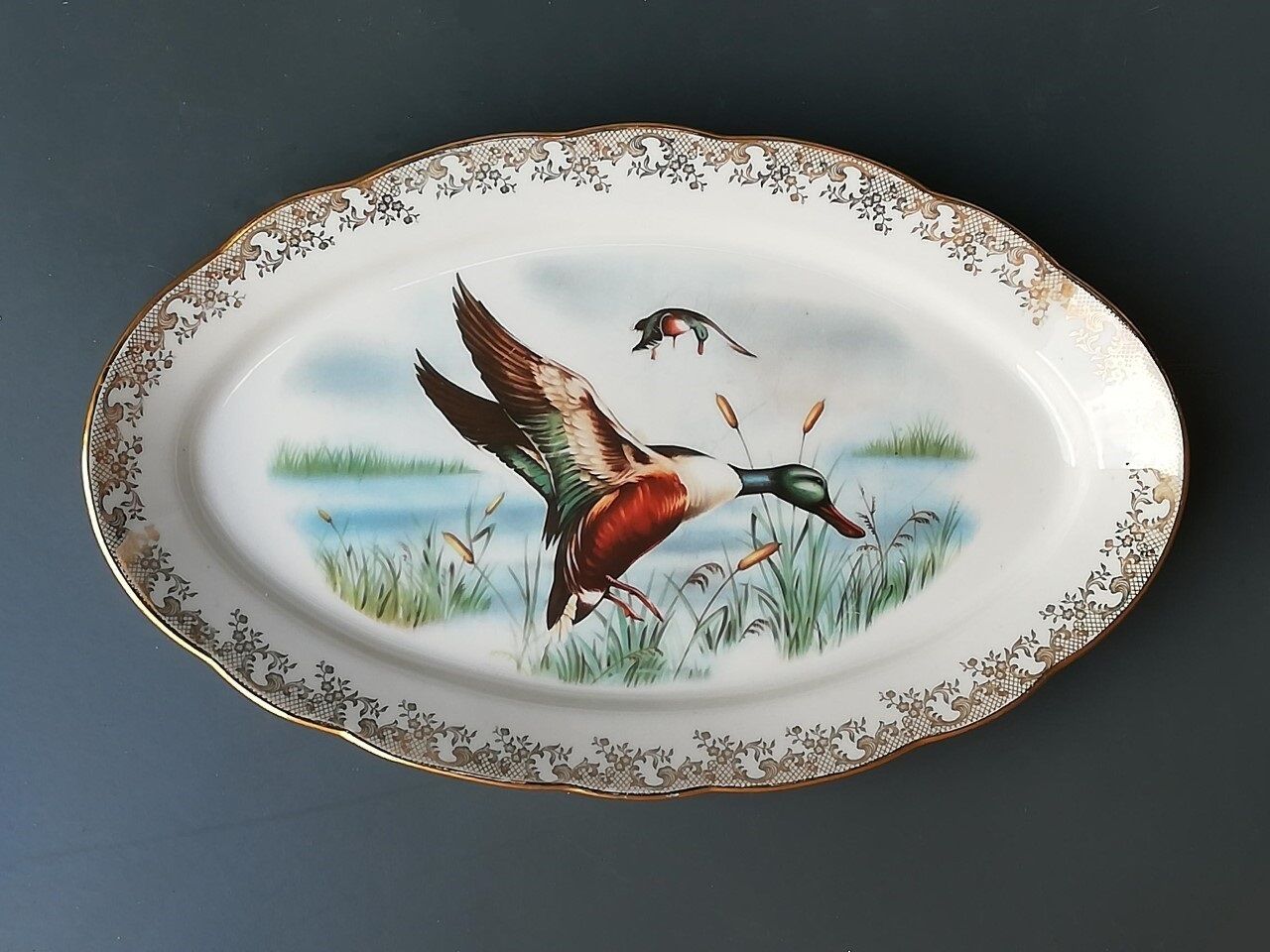 Antique dish in Limoges Porcelain