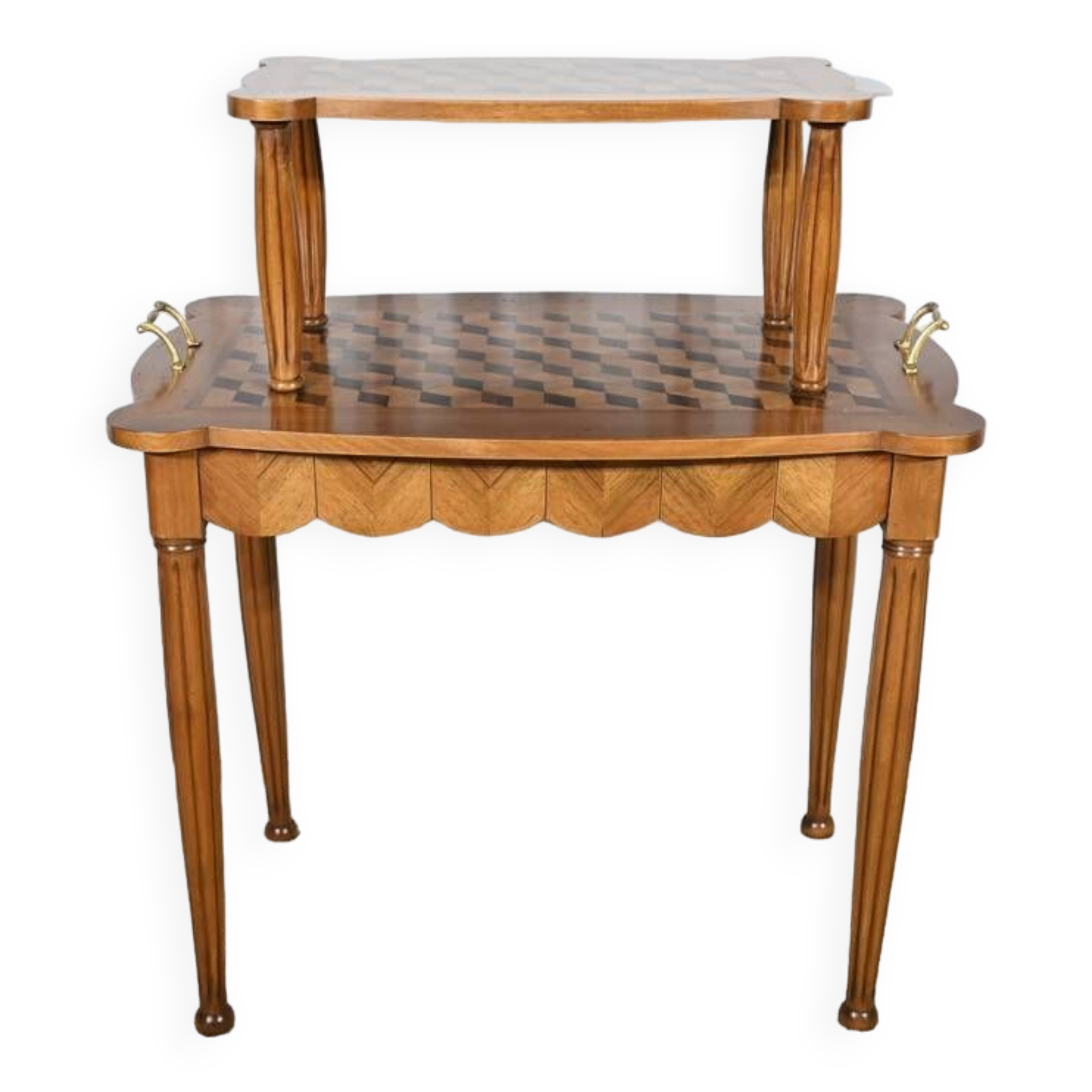 Walnut and Rosewood Marquetry Service Table – 1940