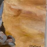 Portrait d’une jeune fille, signée J Hallard XX siècle