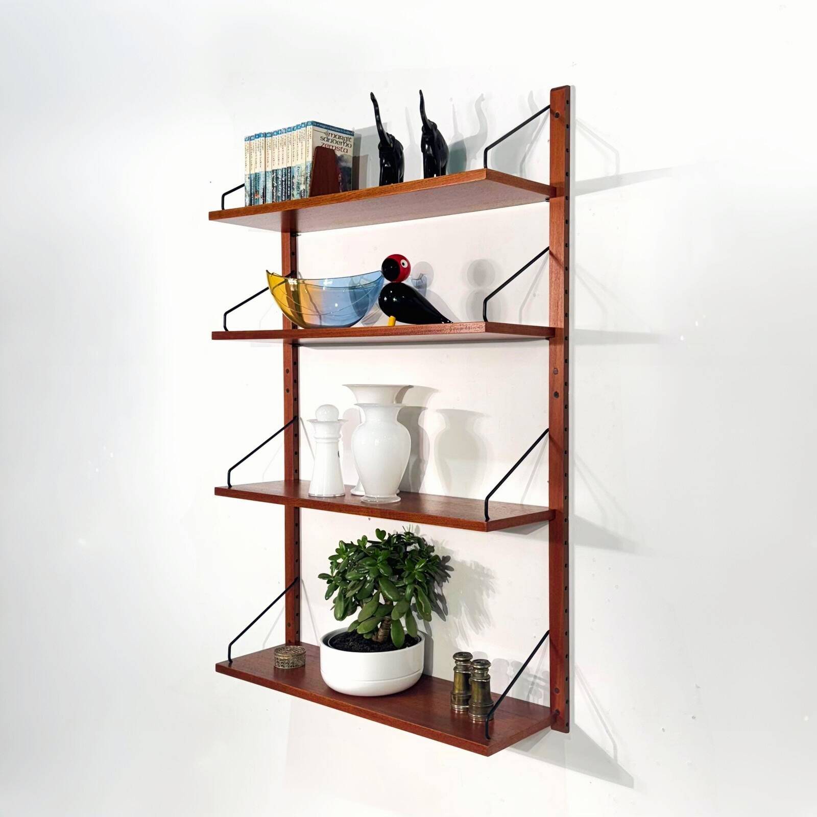 Poul Cadovius one bay teak Wall unit