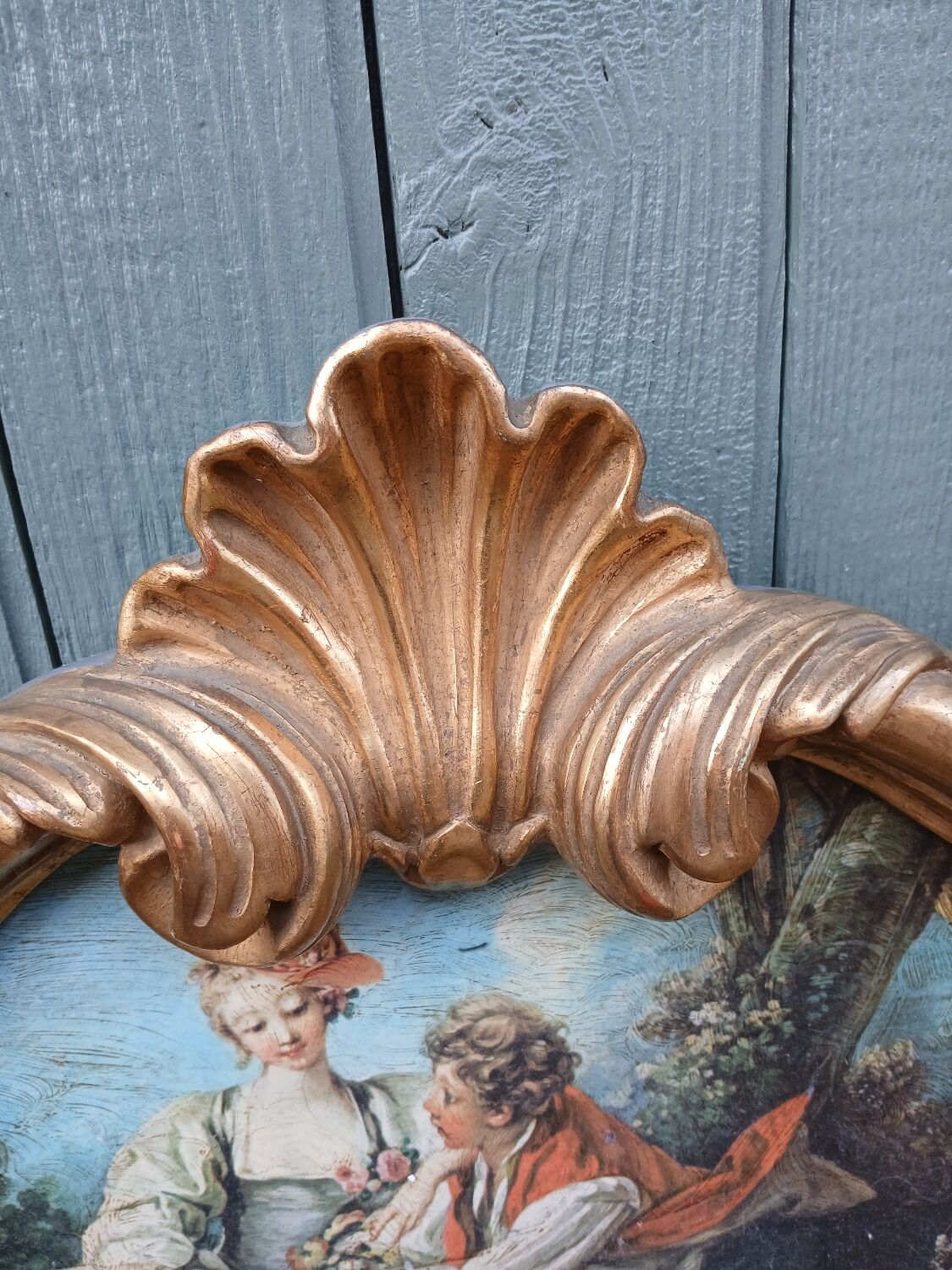 Antique trumeau mirror