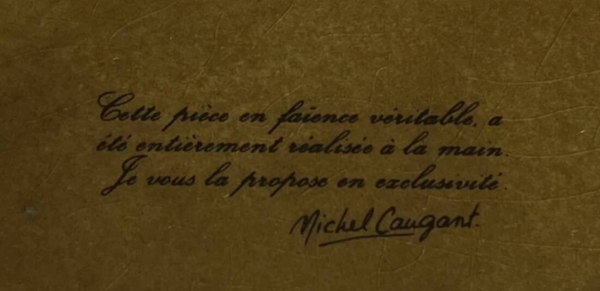 Terrine en faïence figurant canard colvert - Michel Caugant