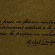 Terrine en faïence figurant canard colvert - Michel Caugant
