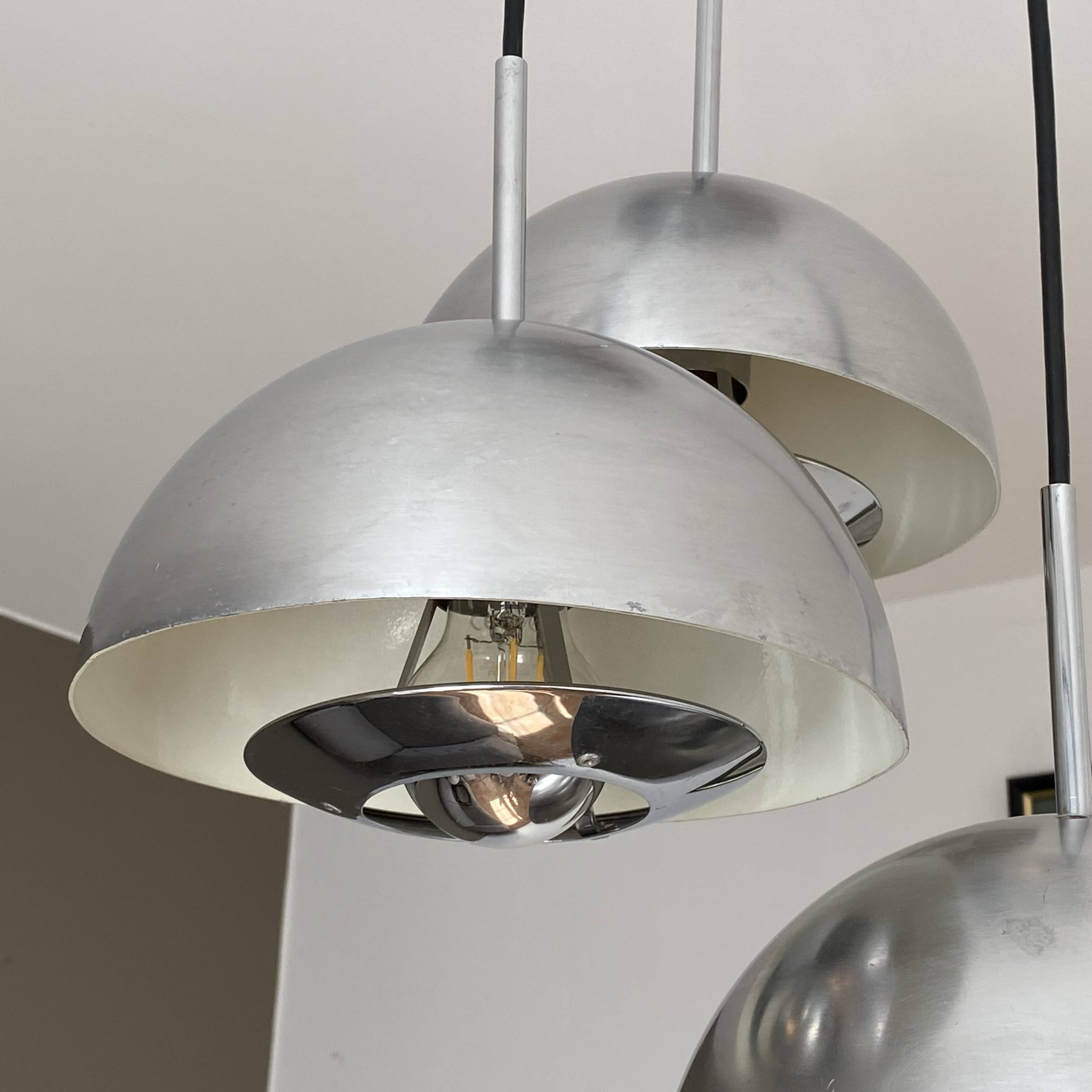 Jean GANDELIN waterfall pendant light. 1970. Space age.