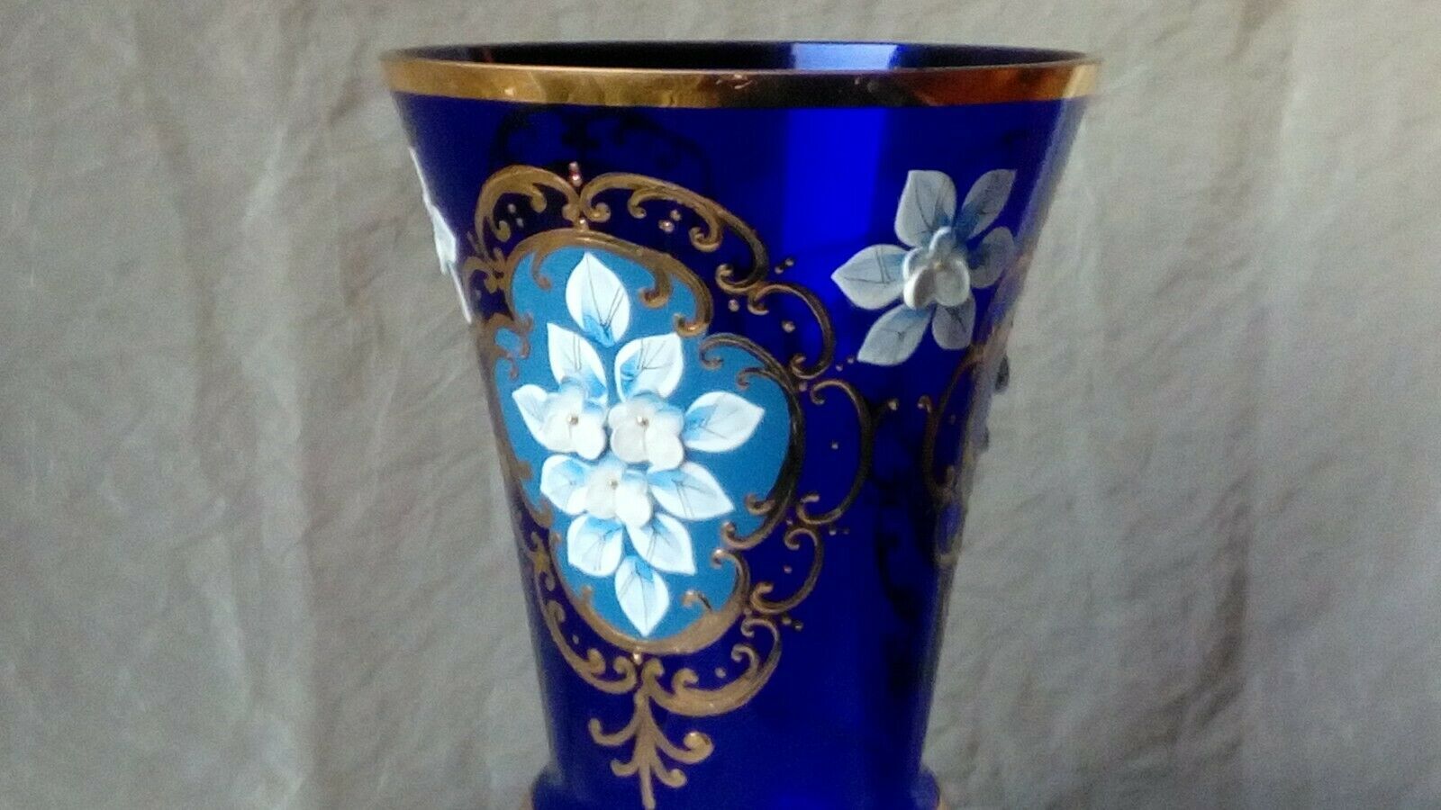 Glass vase emailthe murano venice