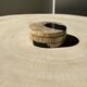 Set of 3 fossilized wood coasters (clear)