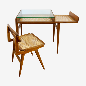 Desk and chair Roger Landault 50s