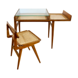 Desk and chair Roger Landault 50s