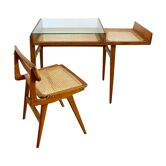 Desk and chair Roger Landault 50s