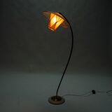 50s floor lamp with pleated shade