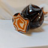 Murano Vase by Carlo Moretti - Marbled Florence Opaline - 70s