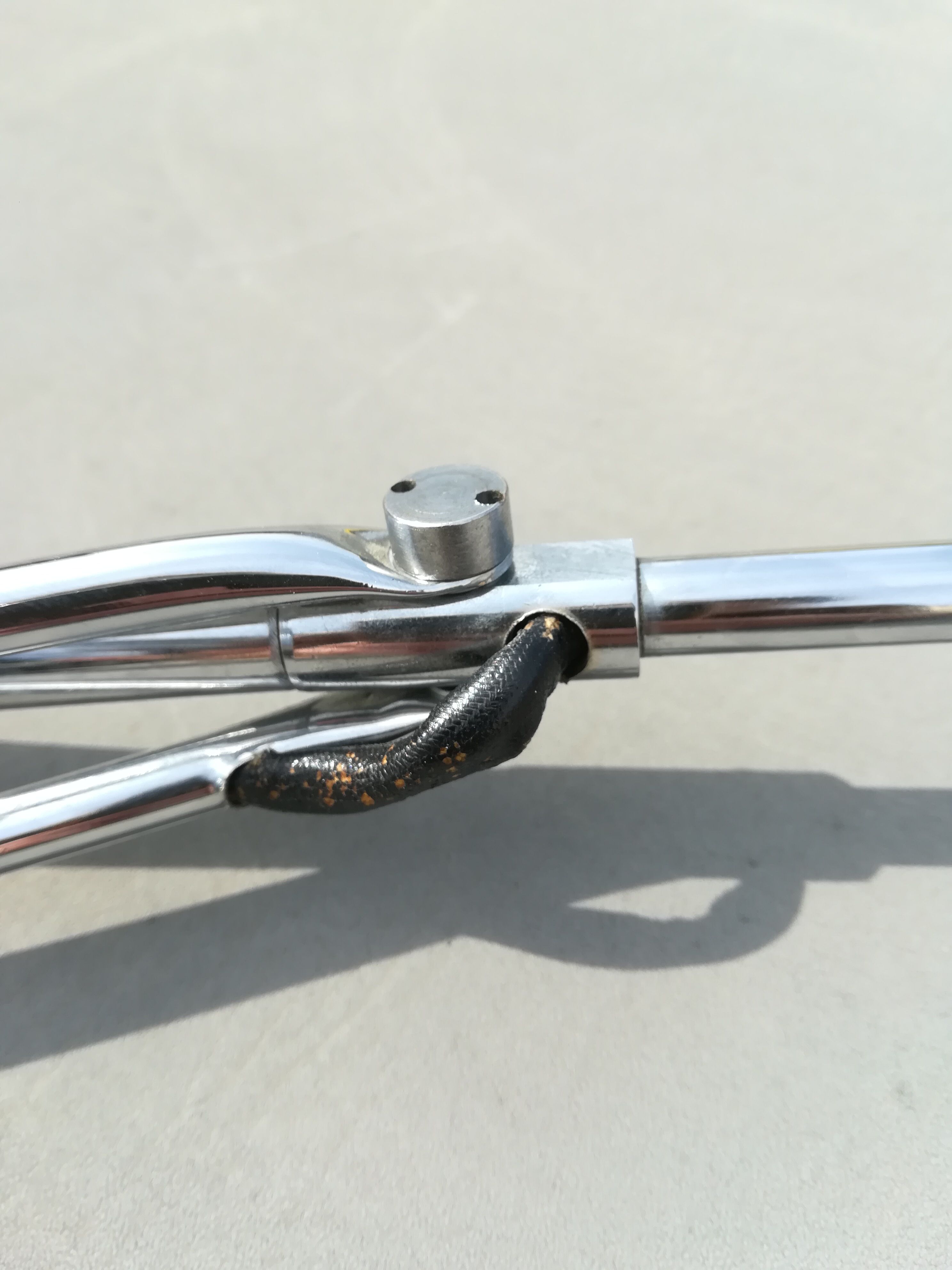 Chrome rocker desk lamp Aluminor 80s