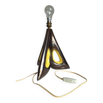 Vintage ceramic lamp, antique lighting fixture
