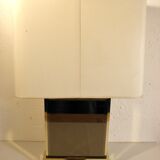 Mirror table lamp and brass 70s