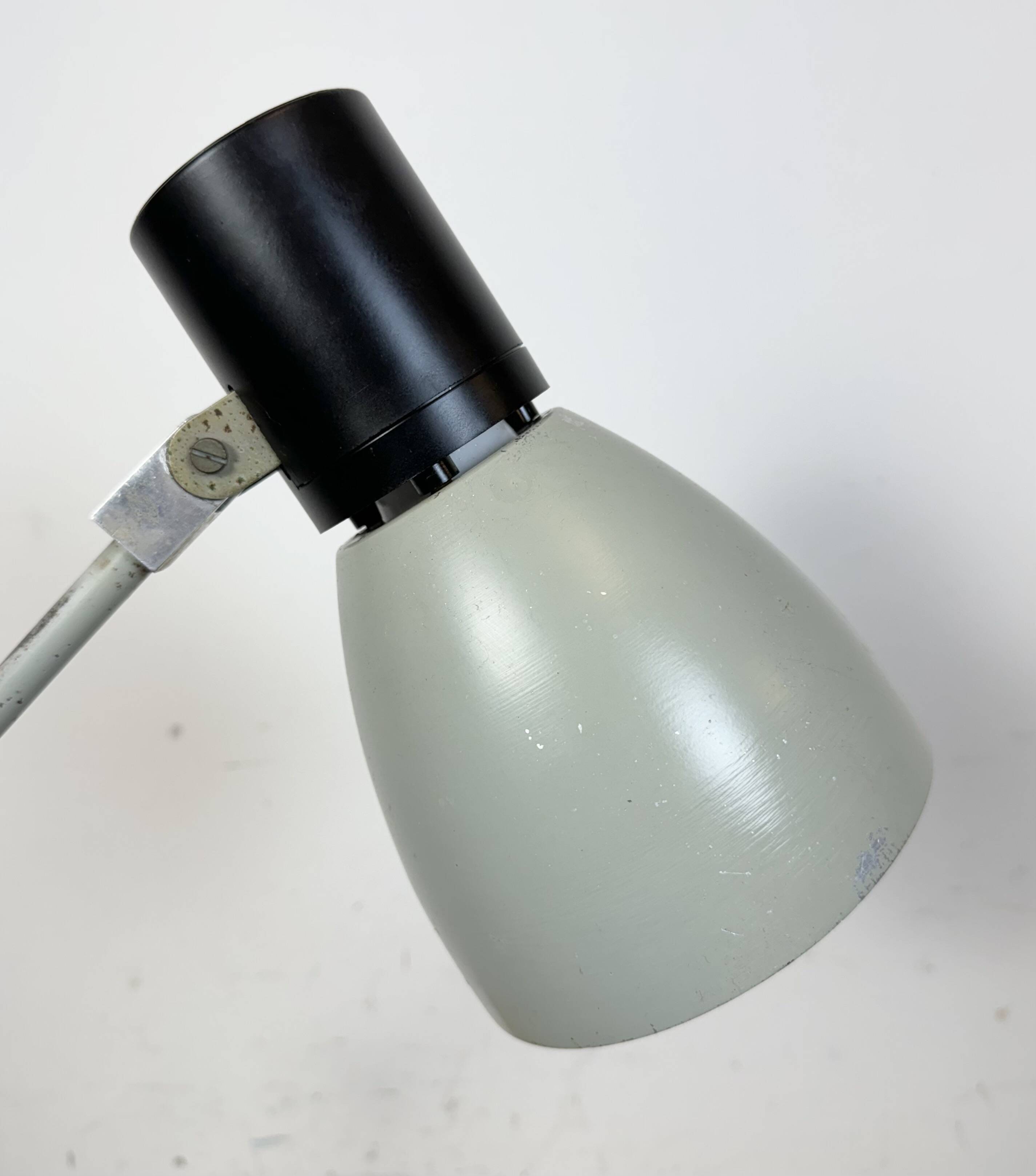 Grey Industrial Table Lamp from Elektrosvit, 1970s