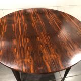 Table ronde extensible scandinave en palissandre, années 1960