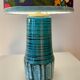 Wireless table lamp made of 1960s West German pottery ceramic.