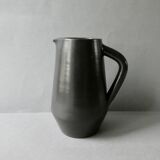 Glazed stoneware pitcher, signed Denise and Michel Pointu