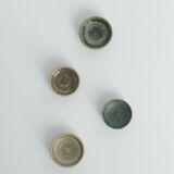 Suite de 4 bols de collection scandinaves en grès marron et vert, milieu XXème