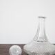 Carafe à vin en verre taillé diamant