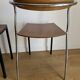 Pair of chairs design in wood and metal model "rio" by Pascal Mourgue