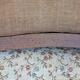 Moulded wooden bench with floral upholstery – Old-fashioned charm