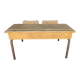 Bureau d'écolier vintage 2 places pour enfants