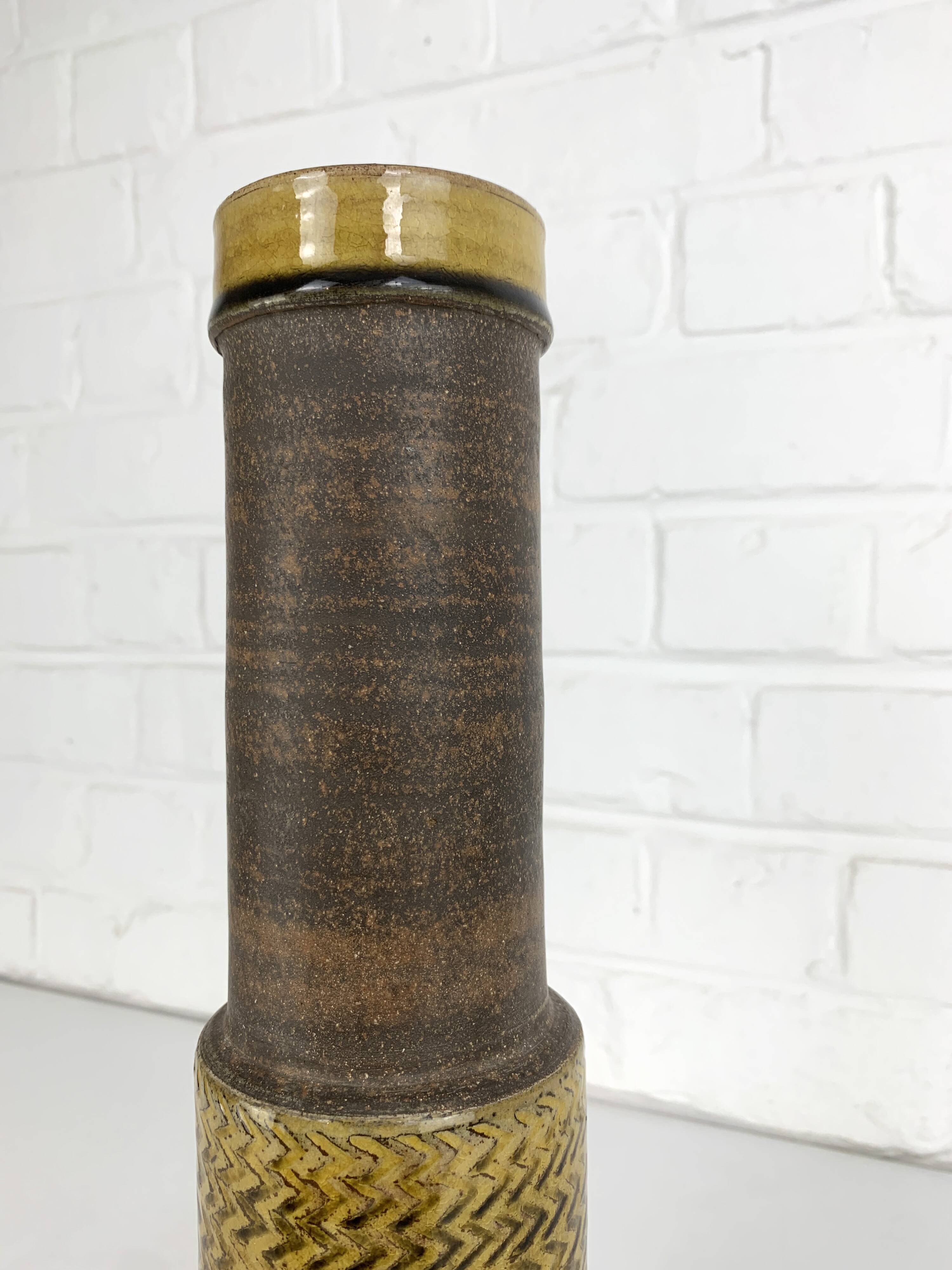 Vase sculptural en grès, Nils Kähler pour Kähler, Danemark, 1960