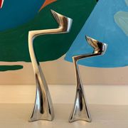 Lot de 2 bougeoirs Swann de Matthew Hilton