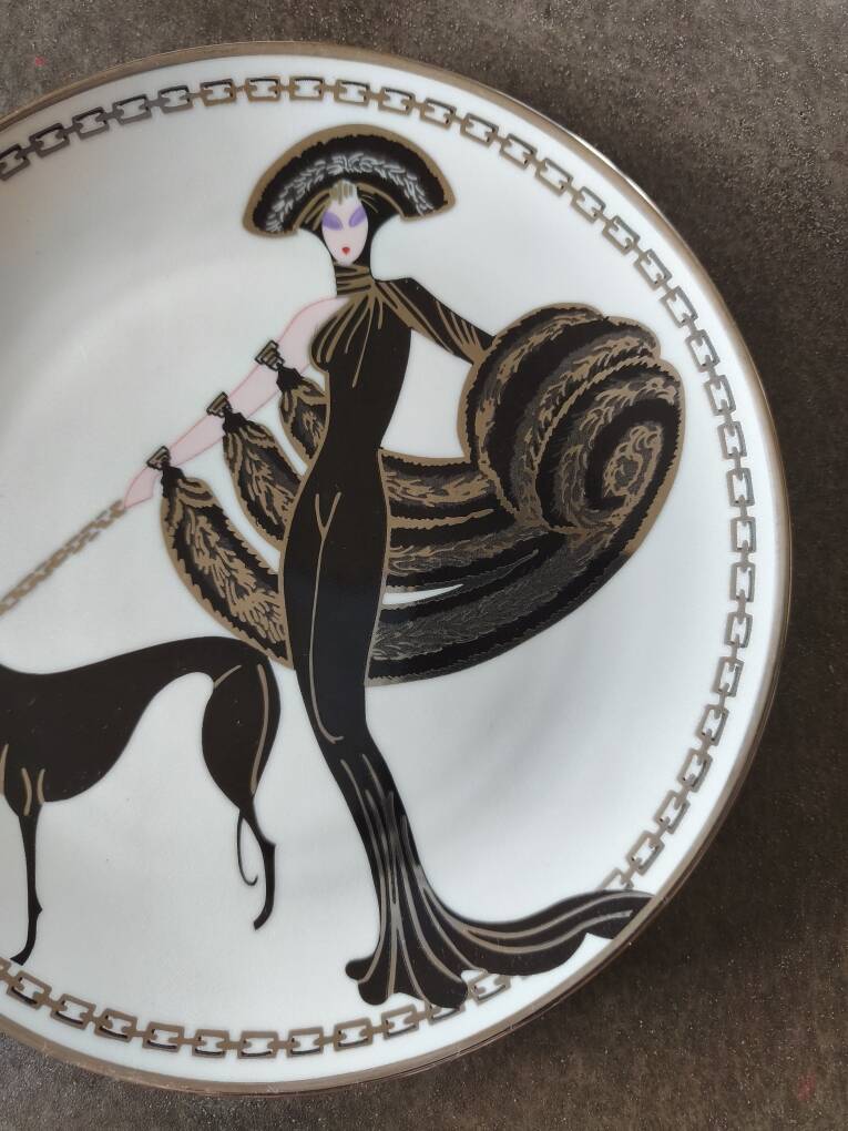 Art deco plate house of erte limited edition
