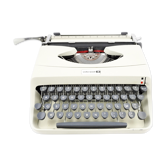 Beige typewriter Underwood 18 vintage revised nine Ribbon