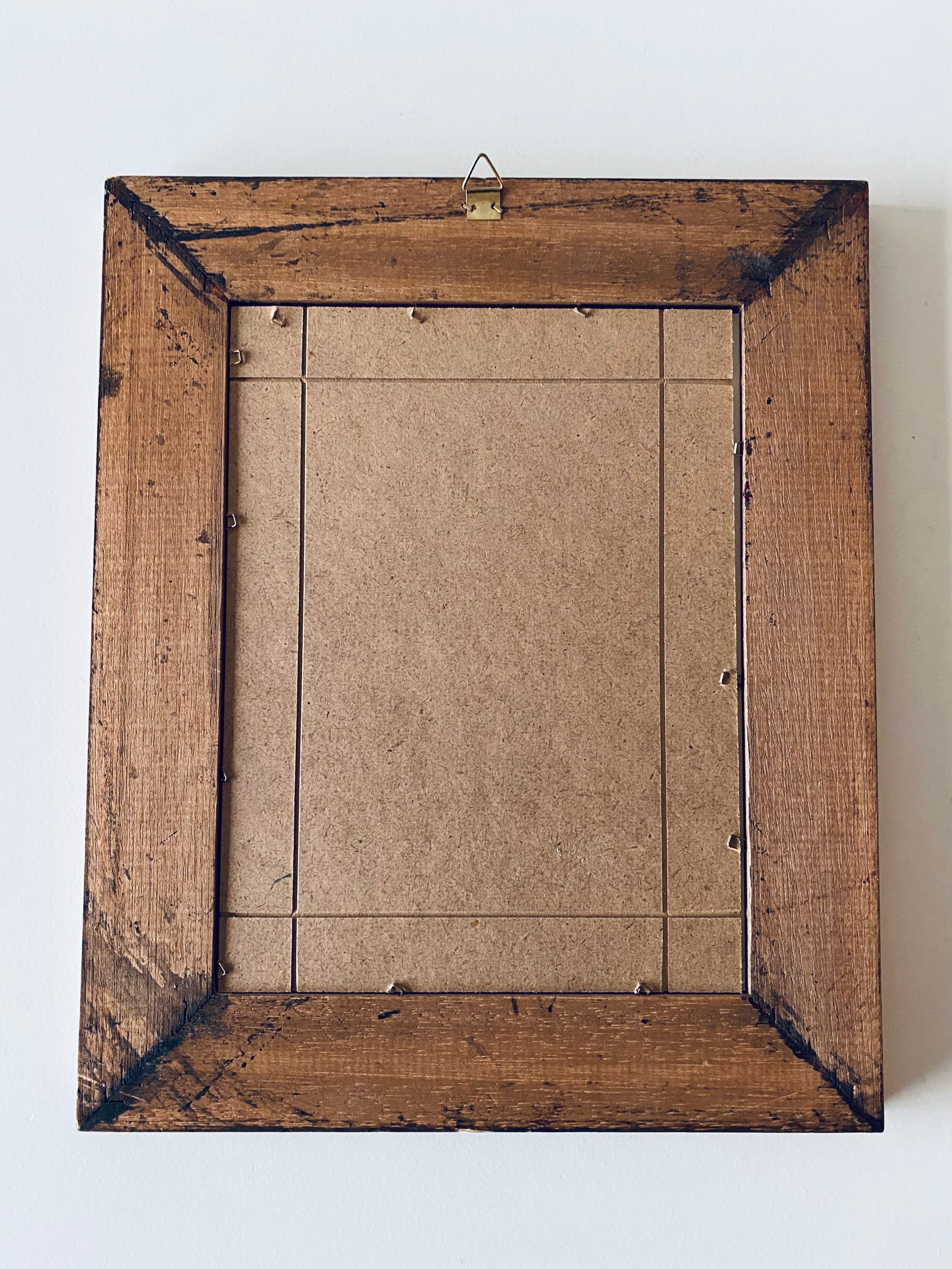 Framed botanical poster