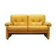 Canapé en cuir jaune, design italien, années 1960, fabricant : B&B Italia, design