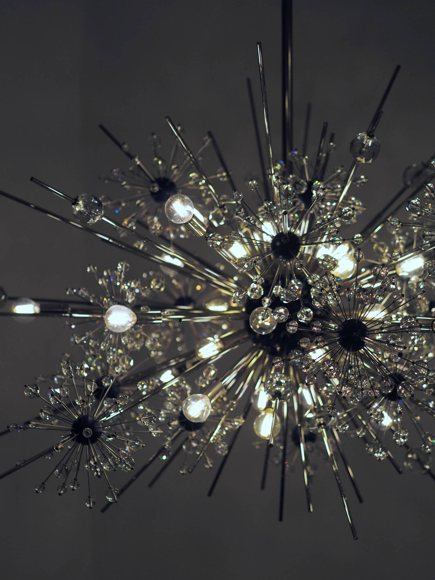 Chandelier "Metropolitan" Met Starburst by Grand J. & L. Lobmeyr, an extremely rare piece.