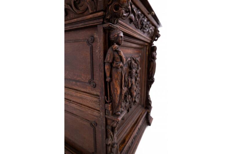 Carved chest of drawers, France, circa 1840.