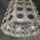 Translucent acrylic chandelier Space Age design 70s