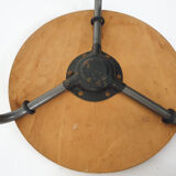 Teak and metal tripod stool, Denmark 1960's