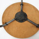 Teak and metal tripod stool, Denmark 1960's