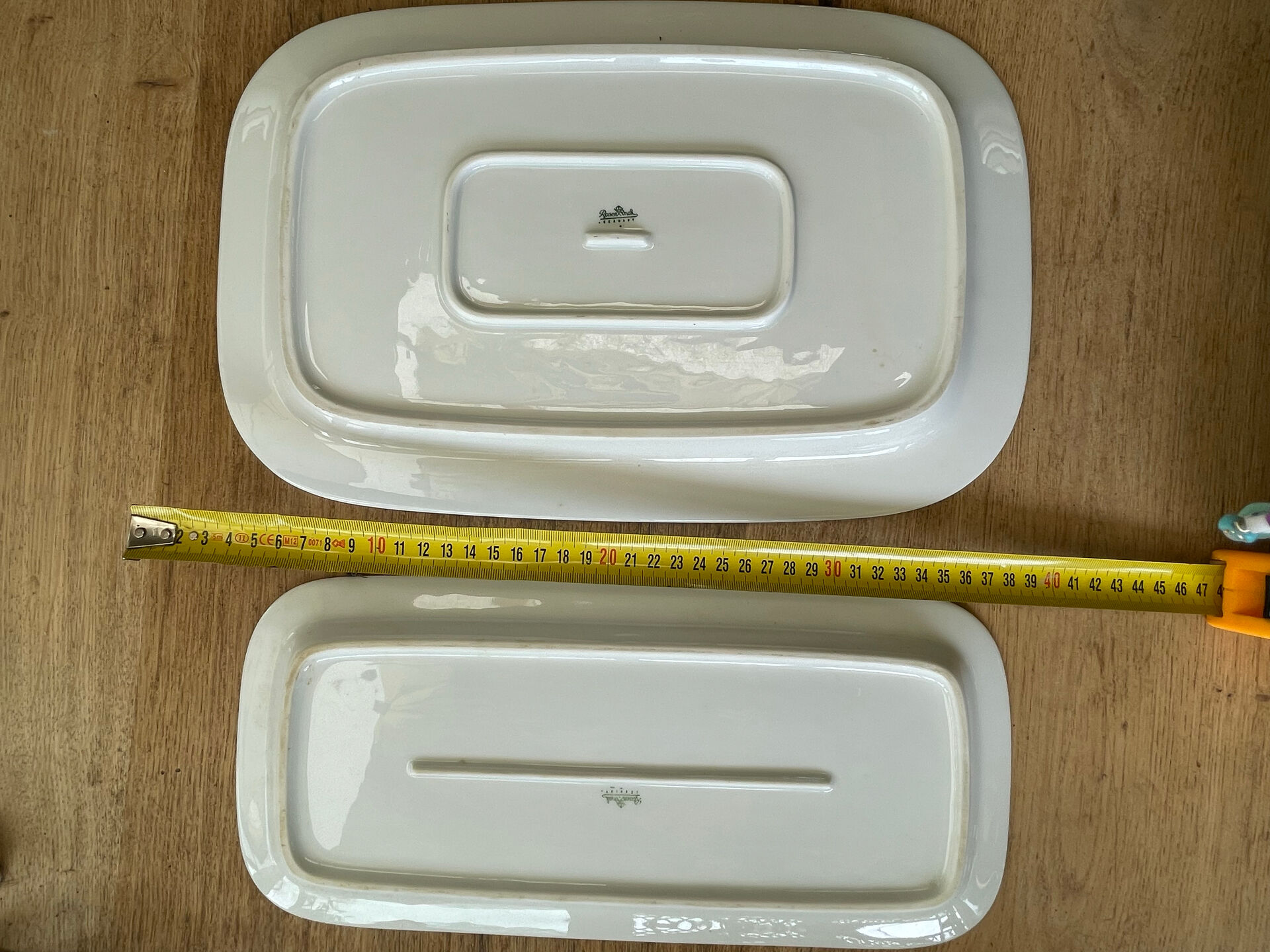 Set of 2 Rectangular Serving Dishes in Rosenthal Porcelain